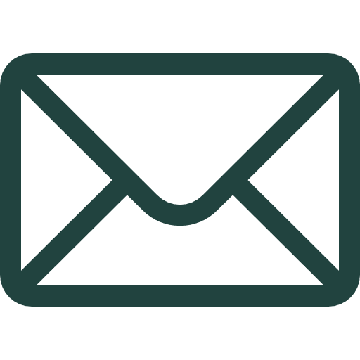 An icon of an envelope signifies the logo for email.